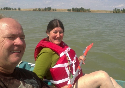 Deron and Marna Pedal Boating 2014-08-17