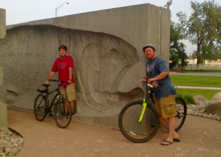 Blake Deron Trout  Art Rapid City Bike Trail 2014-06-30