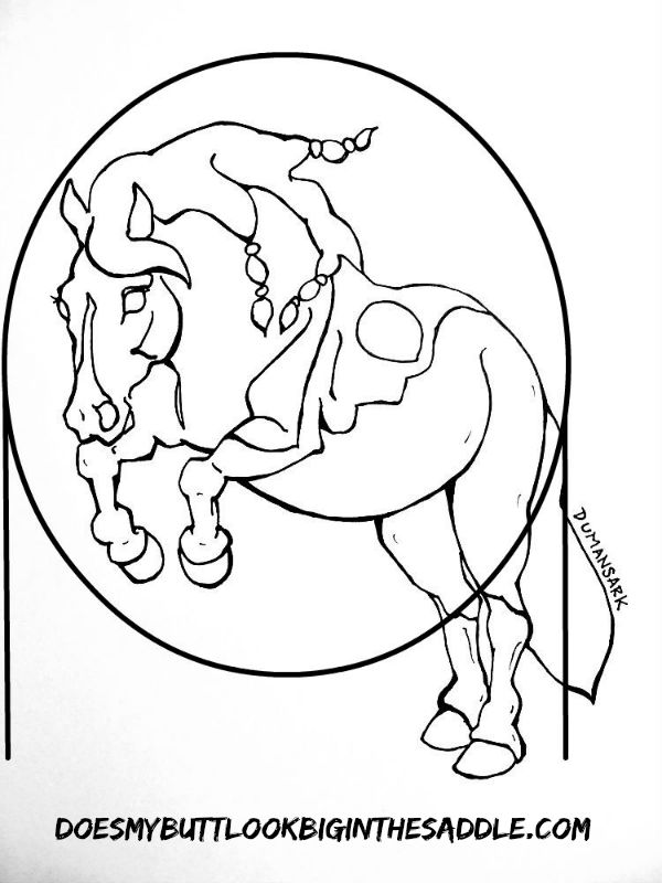 Horse Agility Dream Maker Coloring Page by Duman's Ark