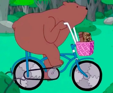Bear On A Bicycle