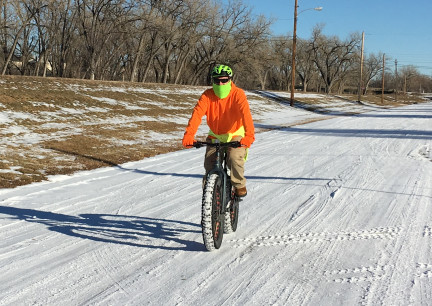 Deron rding Fat Bike 2018-01-04