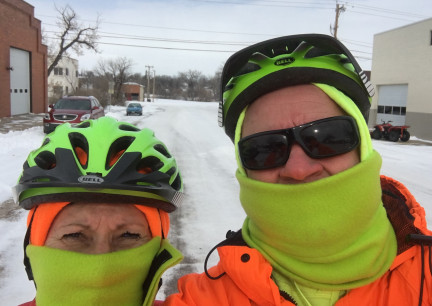 Fat Bike snowy Street Ride 2018-02-06