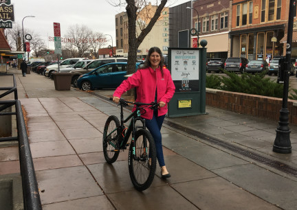 Marna's New Bike in the Rain 2017-11-17