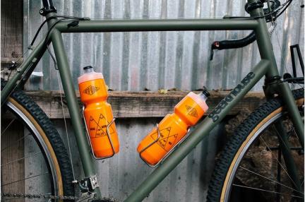 bicycle water bottles in cages