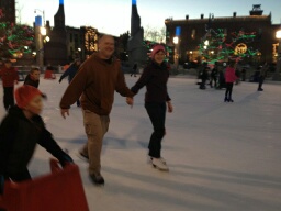 Deron and Marna Skating 2015-12-05  Rapid City, SD