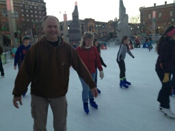 Deron Ice Skating April Owen Behind Him  2015-012-05